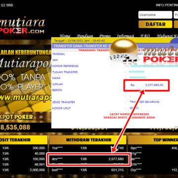 BUKTI TRANSFER 2. JUTA MEMBER BANDAR Q