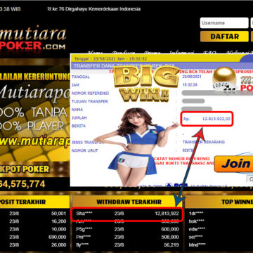 BUKTI TRANSFER 12.8 JUTA MEMBER BANDAR Q