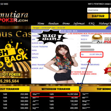 BUKTI TRANSFER 15.3 JUTA MEMBER BANDAR Q