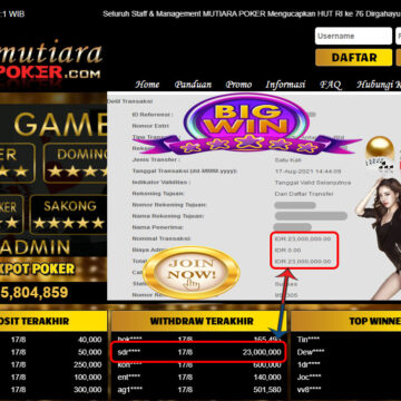 BUKTI TRANSFER 23 JUTA MEMBER BANDAR Q