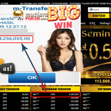 BUKTI TRANSFER 4.2 JUTA MEMBER BANDAR Q