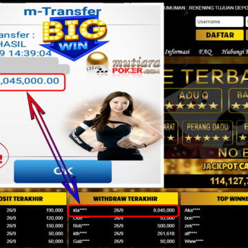 BUKTI TRANSFER 8 JUTA MEMBER BANDAR Q