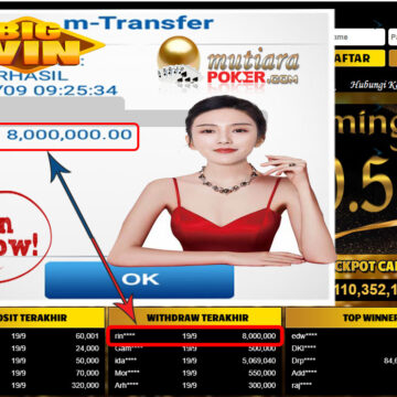 BUKTI TRANSFER 8 JUTA MEMBER BANDAR Q