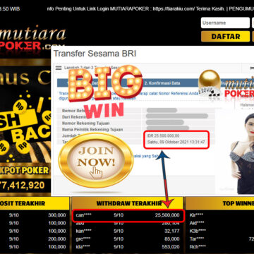 BUKTI TRANSFER 25.5 JUTA MEMBER BANDAR Q