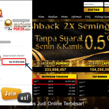 BUKTI TRANSFER 43.8 JUTA MEMBER BANDAR Q