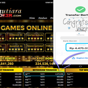 BUKTI TRANSFER 4 JUTA MEMBER BANDAR Q