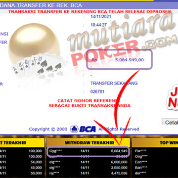 BUKTI TRANSFER 5 JUTA MEMBER BANDAR Q