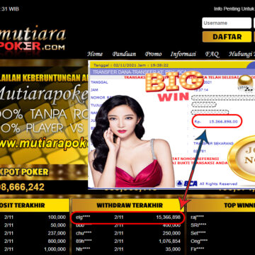 BUKTI TRANSFER 15.3 JUTA MEMBER BANDAR Q