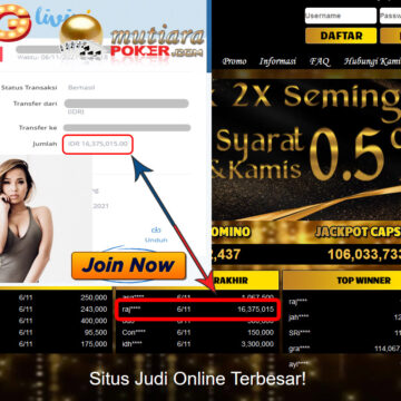 BUKTI TRANSFER 16.3 JUTA MEMBER BANDAR Q