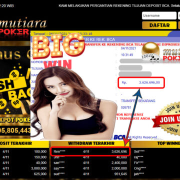 BUKTI TRANSFER 3.6 JUTA MEMBER BANDAR Q