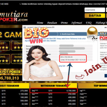 BUKTI TRANSFER 4.7 JUTA MEMBER BANDAR Q