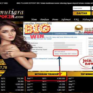 BUKTI TRANSFER 4.9 JUTA MEMBER BANDAR Q