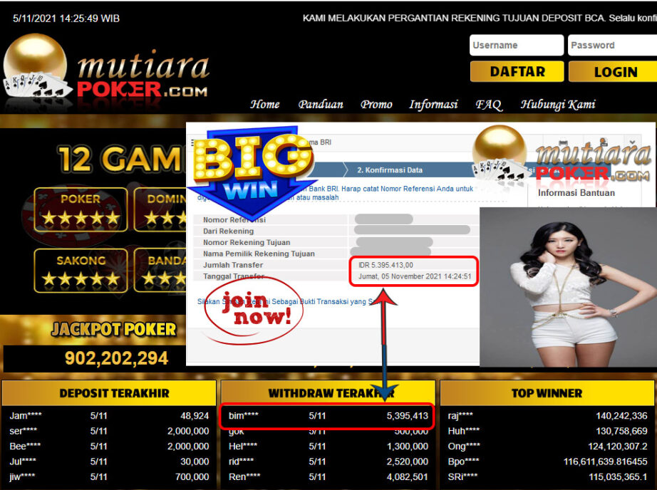 BUKTI TRANSFER 5.3 JUTA MEMBER BANDAR Q