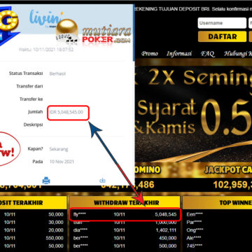 BUKTI TRANSFER 5 JUTA MEMBER BANDAR Q