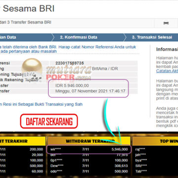 BUKTI TRANSFER 5 JUTA MEMBER BANDAR Q