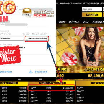 Bukti Withdraw ( 24.502.600 ) Member Setia Mutiarapoker