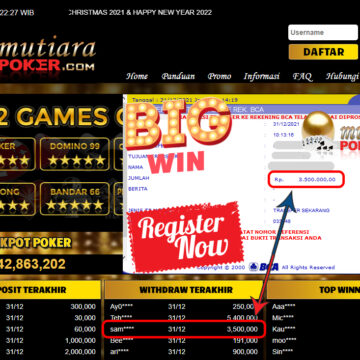 Bukti Withdraw ( 3.500.000 ) Member Setia Mutiarapoker