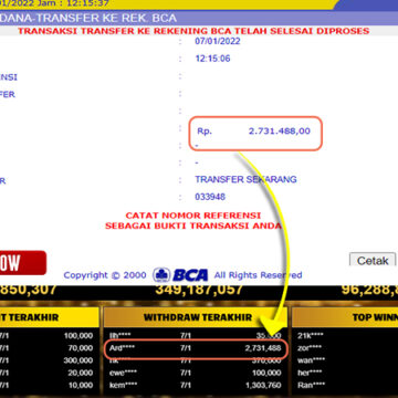 Bukti Withdraw ( 2.731.488 ) Member Setia Mutiarapoker