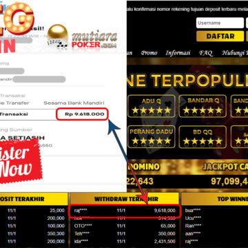 Bukti Withdraw ( 9.618.000 ) Member Setia Mutiarapoker