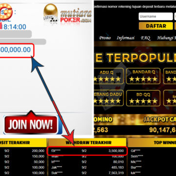 Bukti Withdraw ( 3.500.000,- ) Member Setia Mutia