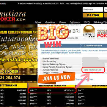 Bukti Withdraw ( 10.392.491- ) Member Setia Mutia