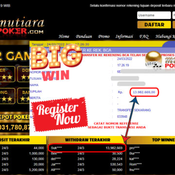 Bukti Withdraw ( 13.982.669.- ) Member Setia Mutia