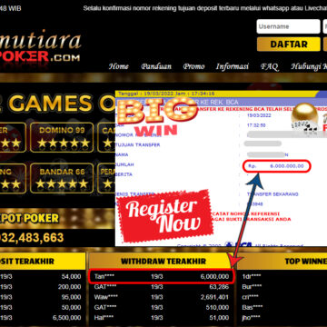 Bukti Withdraw ( 6.000.000- ) Member Setia Mutia