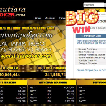 Bukti Withdraw ( 11.108.939.- ) Member Setia Mutia