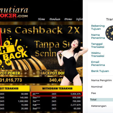 Bukti Withdraw ( 5.004.476.- ) Member Setia Mutia