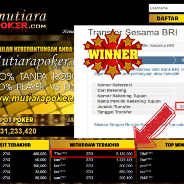 Bukti Withdraw ( 5.120.000.- ) Member Setia Mutia