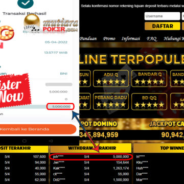 Bukti Withdraw ( 5.000.000.- ) Member Setia Mutia