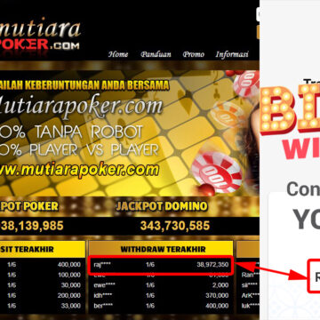 Bukti Withdraw ( 38.972.350.- ) Member Setia Mutiarapoker