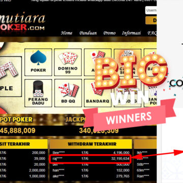 Bukti Withdraw ( 32.195.634.- ) Member Setia Mutiarapoker