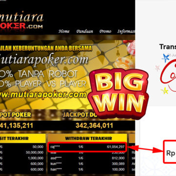 Bukti Withdraw ( 61.054.297.- ) Member Setia Mutiarapoker