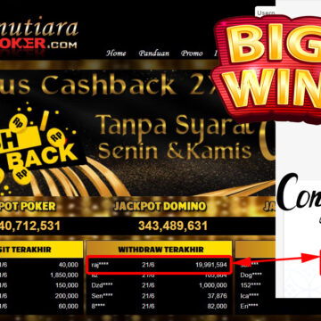 Bukti Withdraw (19.991.594.- ) Member Setia Mutiarapoker