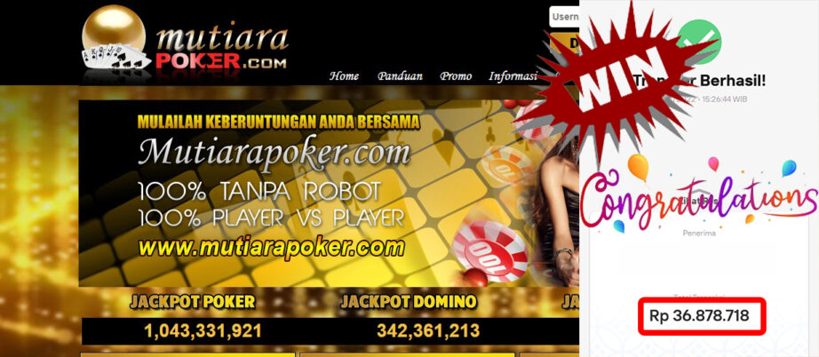 Bukti Withdraw ( 36.878.718.- ) Member Setia Mutiarapoker