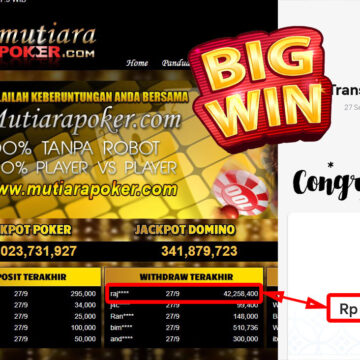 Bukti Withdraw (42.258.400- ) Member Setia Mutiarapoker