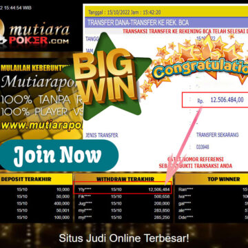 Bukti Withdraw (12.506.484- ) Member Setia Mutiarapoker