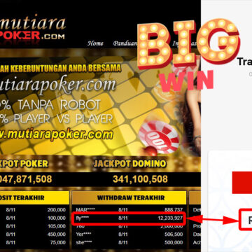 Bukti Withdraw (12.233.927- ) Member Setia Mutiarapoker