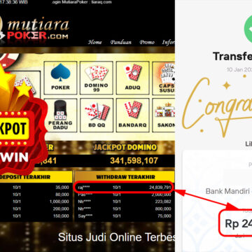 Bukti Withdraw (24.839.791.- ) Member Setia Mutiarapoker