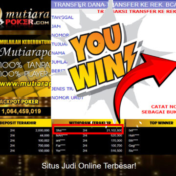 Bukti Withdraw (40,915,009- ) Member Setia Mutiarapoker