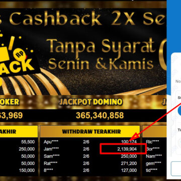 Bukti Withdraw ( 2,139,904,-) Member Setia Mutiarapoker