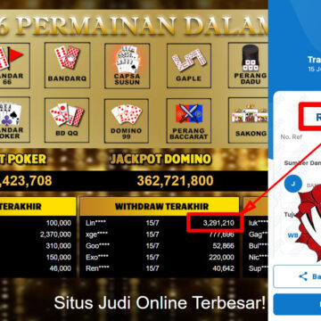 Bukti Withdraw ( 3,291,210,-) Member Setia Mutiarapoker