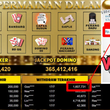 Bukti Withdraw ( 1,607,731,-) Member Setia Mutiarapoker