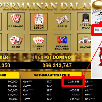 Bukti Withdraw ( 2,211,658,-) Member Setia Mutiarapoker