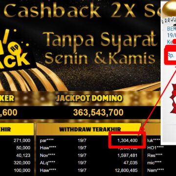 Bukti Withdraw ( 1,304,400,-) Member Setia Mutiarapoker