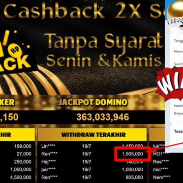 Bukti Withdraw ( 1,505,000,-) Member Setia Mutiarapoker