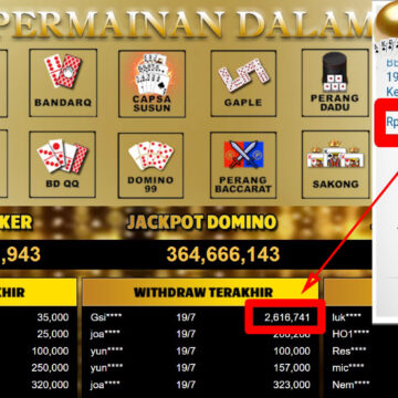 Bukti Withdraw ( 2,616,741,-) Member Setia Mutiarapoker