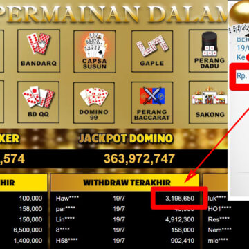 Bukti Withdraw ( 3,196,650,-) Member Setia Mutiarapoker