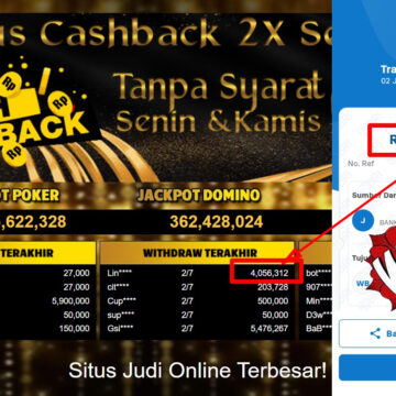 Bukti Withdraw ( 4,056,312,-) Member Setia Mutiarapoker